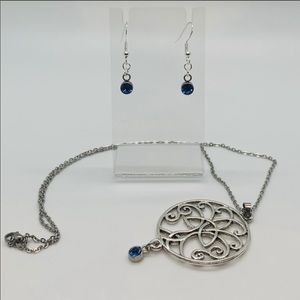 Blue Zircon Boho Chic Jewelry set